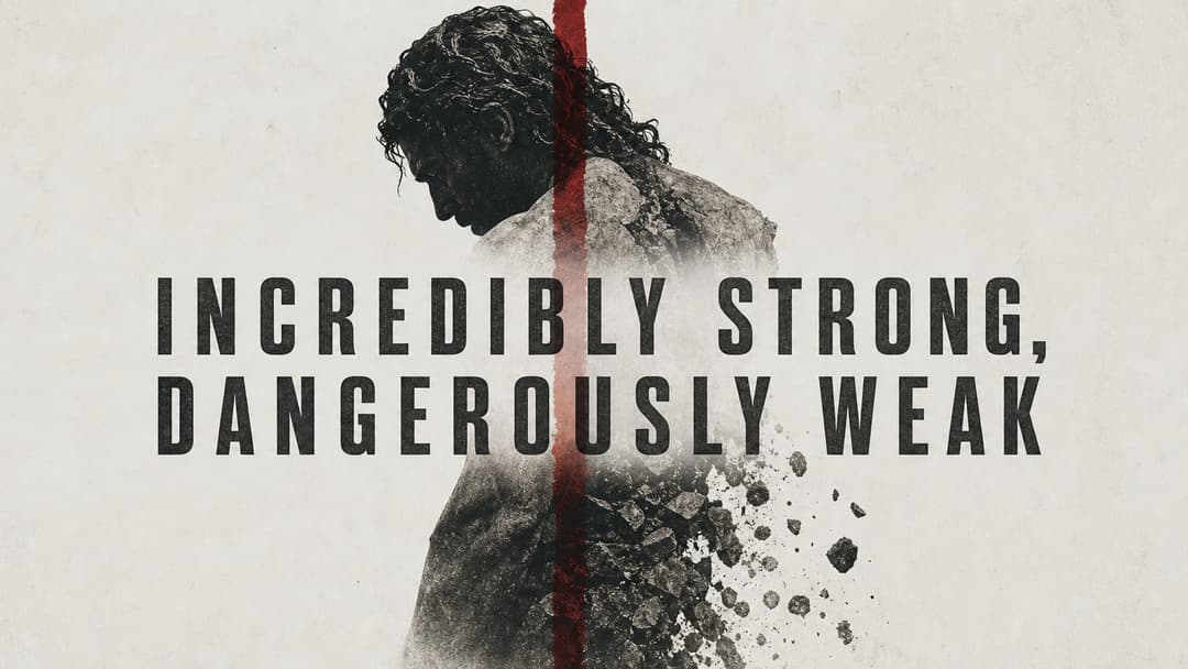 Incredibly Strong, Dangerously Weak church graphic