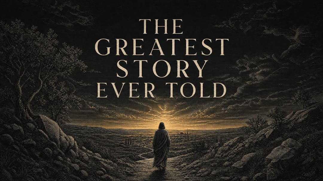 The Greatest Story Ever Told church graphic