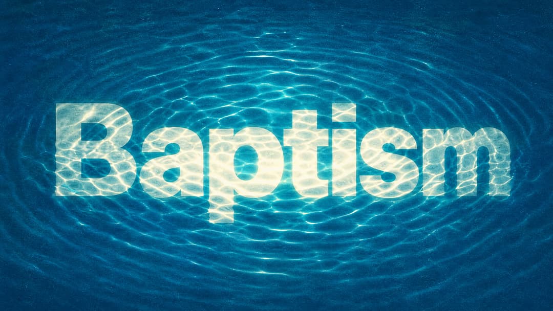 Baptism church graphic