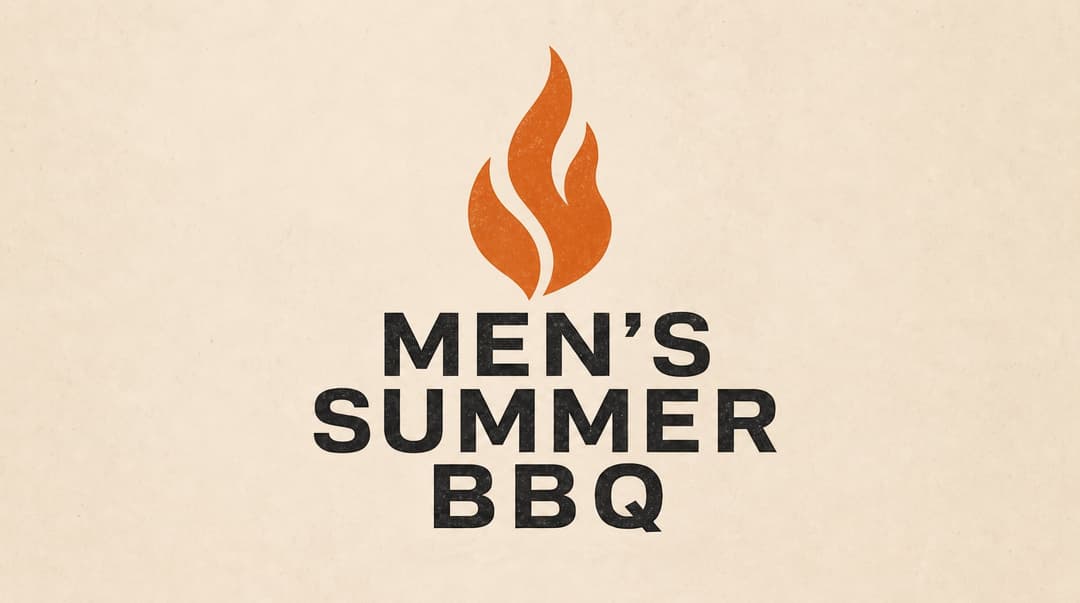 Men's Summer BBQ church graphic