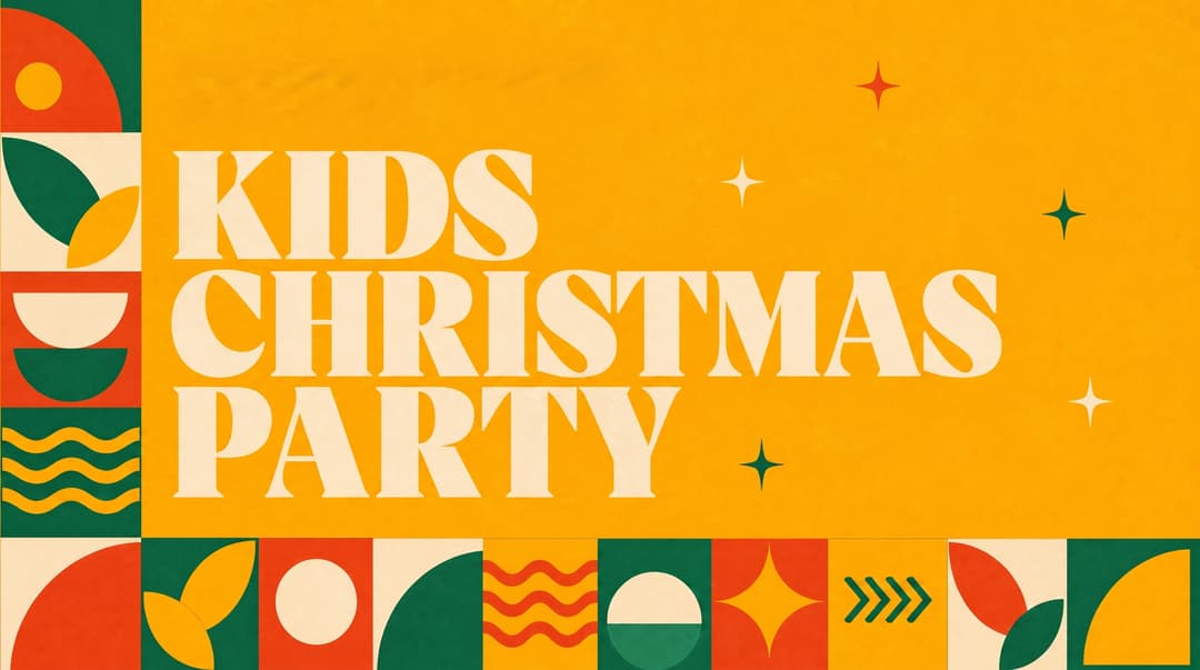 Kids Christmas Party church graphic