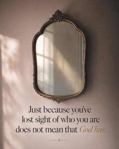 Lost Sight of Who You Are church graphic