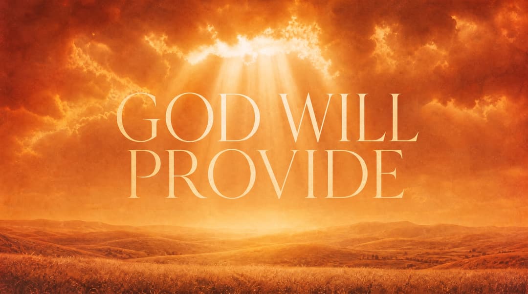 God Will Provide church graphic
