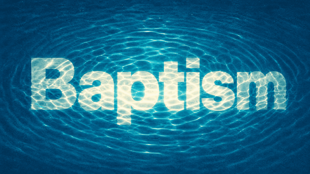 Baptism church graphic