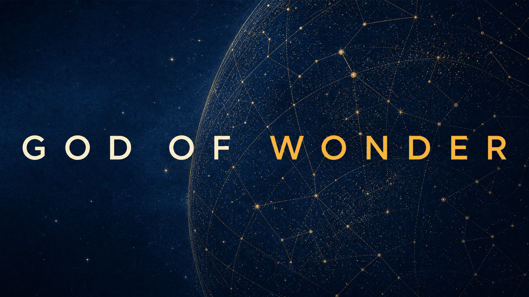 God of Wonder church graphic